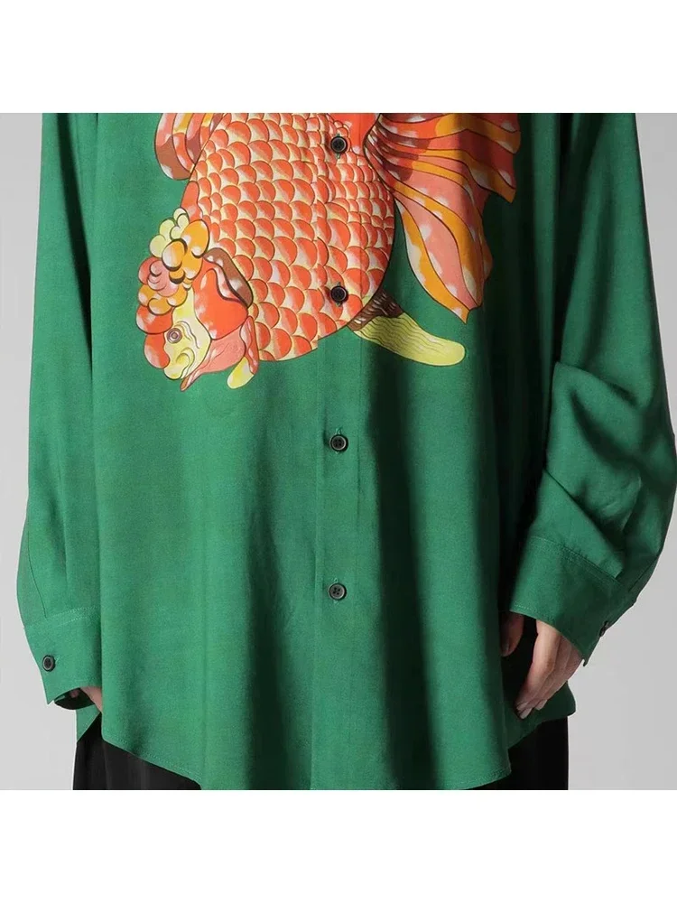 FANTASTION origineel ontwerp Hawaiiaans overhemd luxe merken man herenoverhemden met lange mouwen Oversized Japanse vintage kleding nieuw binnen