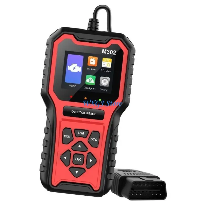 

37JE Efficient Diagnostic Tool M302 OBD2 Scanner, with Multifunction Display for Trouble Code Erasing Engine Light Diagnosis