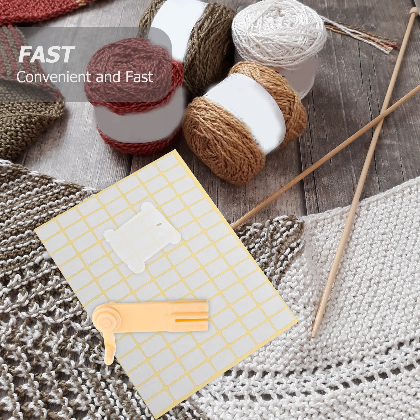 1Set Cord Wind Tools Embroidery Thread Organizer Box Stickers Cross Stitch Winder Thread Management Storage Multiple Compartment
