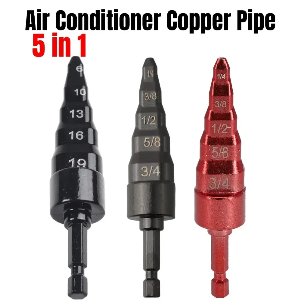 5 em 1 ar condicionado tubo de cobre expansor balançando broca conjunto swage tubo expansor balanço queima ferramentas para reparo hvac