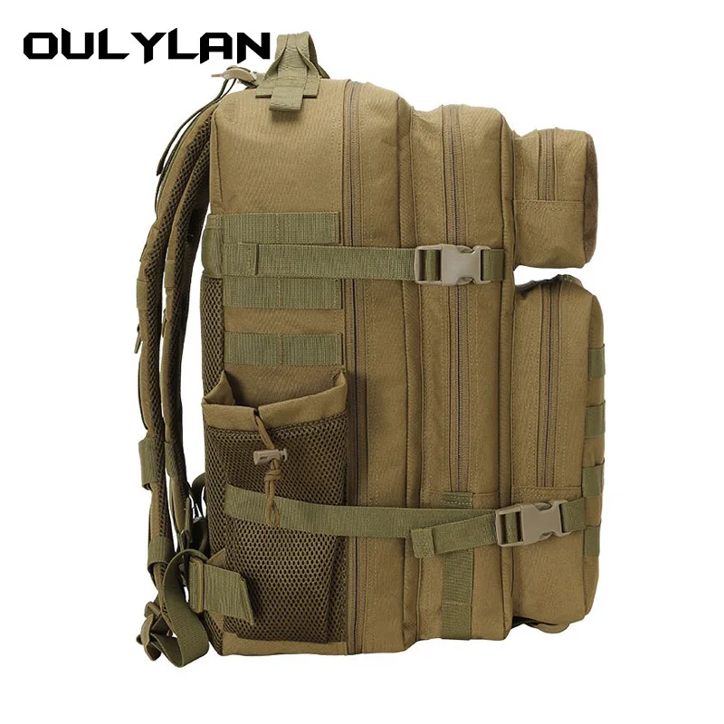 Imagem -03 - Mochila Tática Militar Masculina Grande Capacidade Camuflagem Caminhadas Acampamento ao ar Livre Viagem Moda Casual 45l