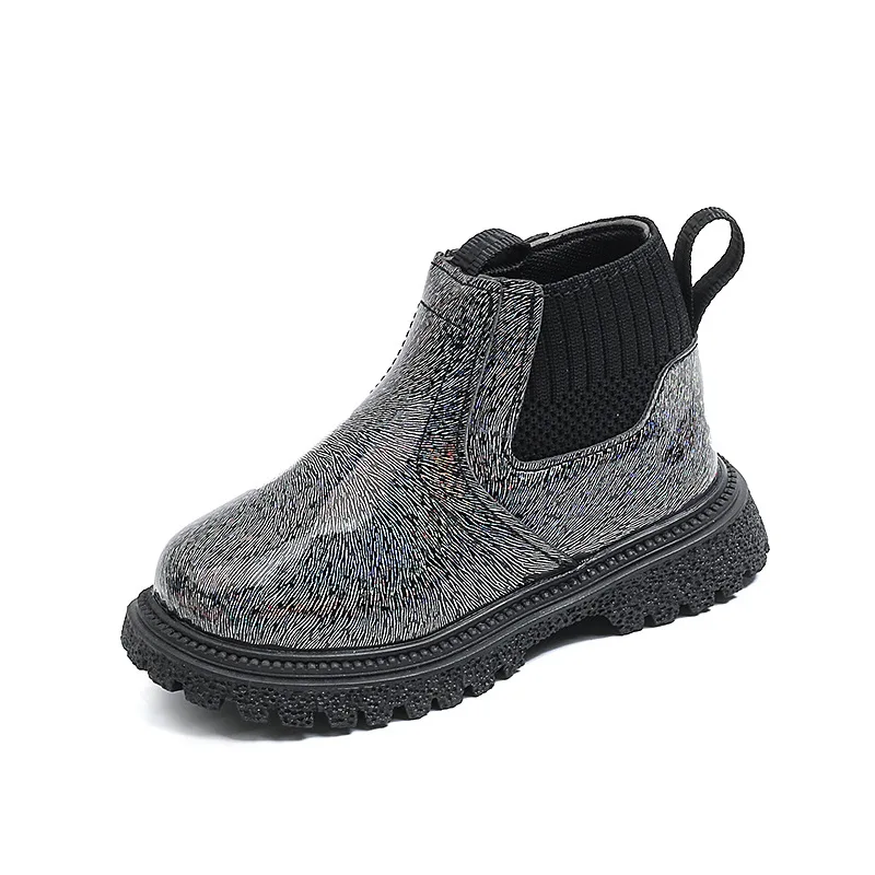 2026 New Autumn Winter Baby Kids Short Boots Girls Shoes Glossy Surface Children Boots Fashion Toddler Kids Snow Shoes view 6