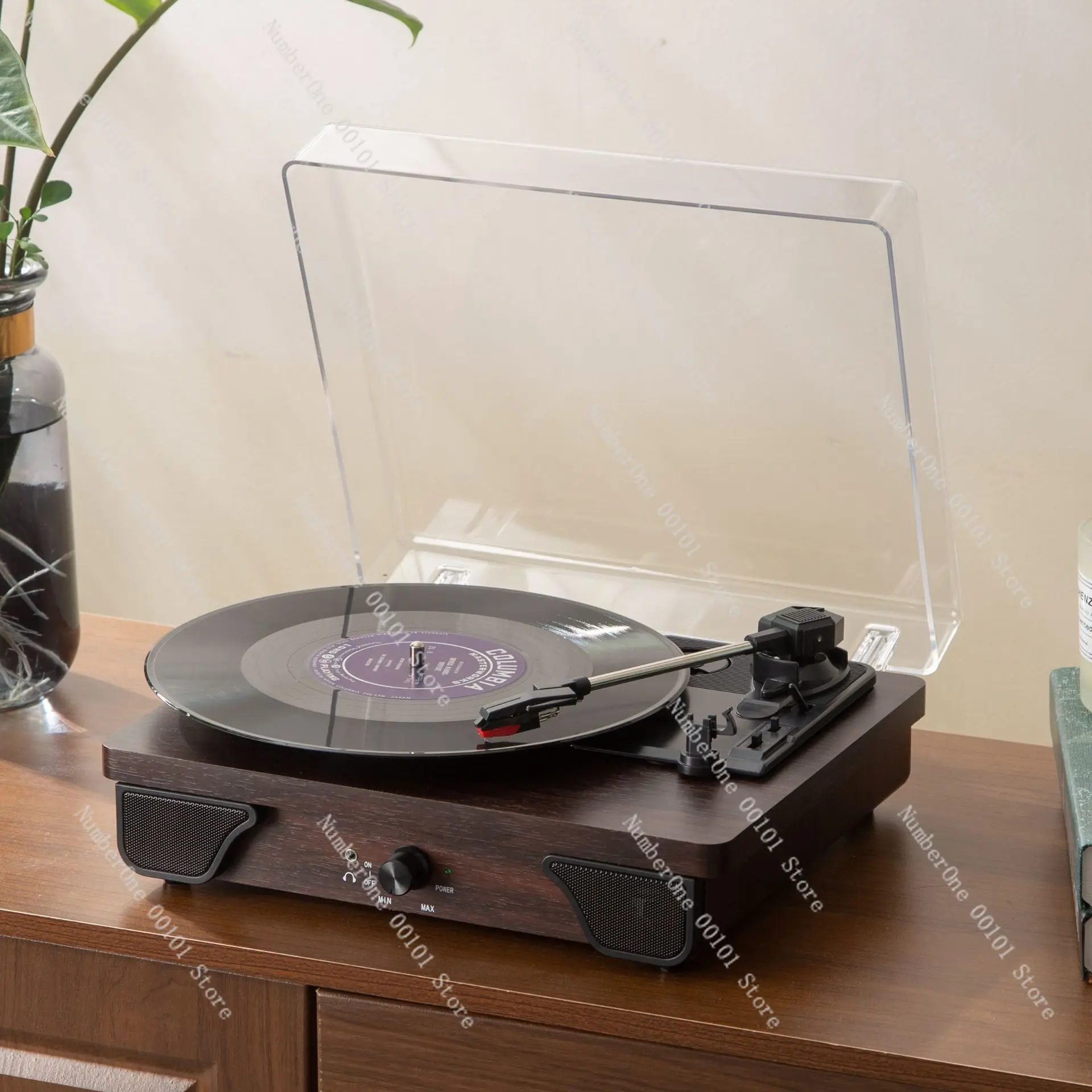 T03L retro Chinese record player multi-functional ornament retro phonograph antique wooden