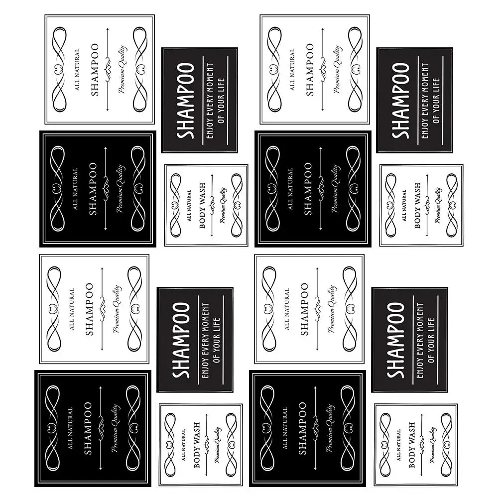 

24 Pcs Soap Dispenser Sticker Labels Body Wash Bottle Stickers Self-adhesive Bathroom Organization