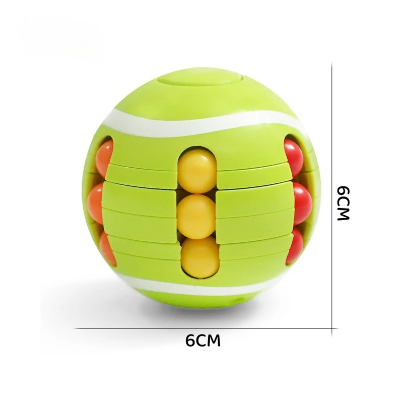 Magic Bean Cube นิ้วมือ Gyro หมุนป้องกันความเครียดบรรเทา Fidget ของเล่นผู้ใหญ่เด็ก Decompression สไลด์ปริศนาการศึกษาเกม