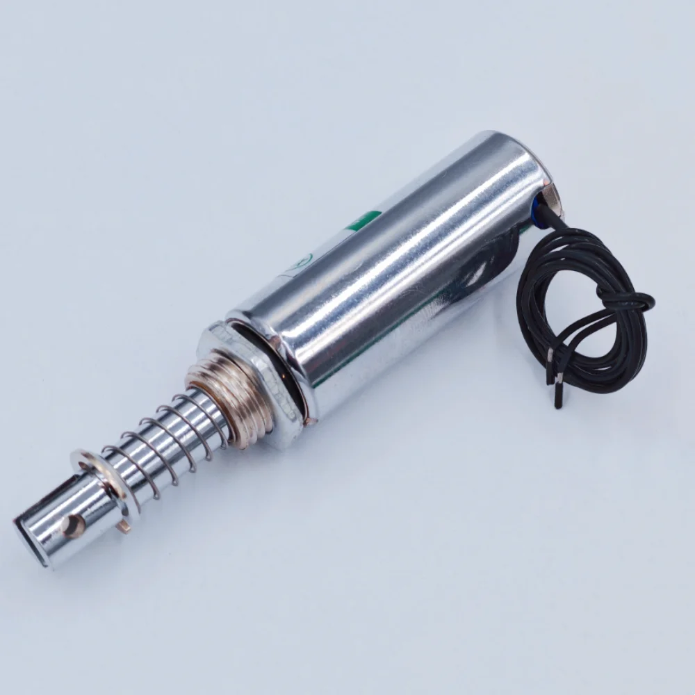 Tubo redondo solenoide de tracción cilíndrico DC imán XRN-20X50L 12V 24V carrera 10mm potencia 20,5W