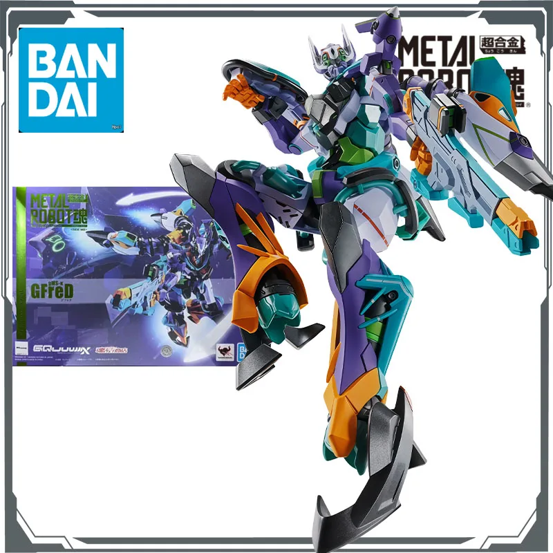 

Bandai оригинальный металлический робот Дамашис Фред Gundam аниме фигурки игрушки для мальчиков Рождественский подарок Коллекционная модель украшения