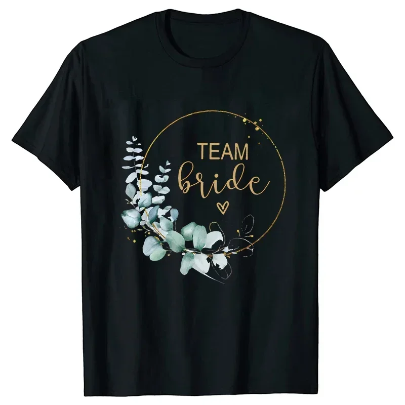 Bachelorette Hen Party Tees EVJF Future Bride Women Short Sleeve Tshirt Bridal Wedding Tops Team Bride Bridesmaid T-shirt