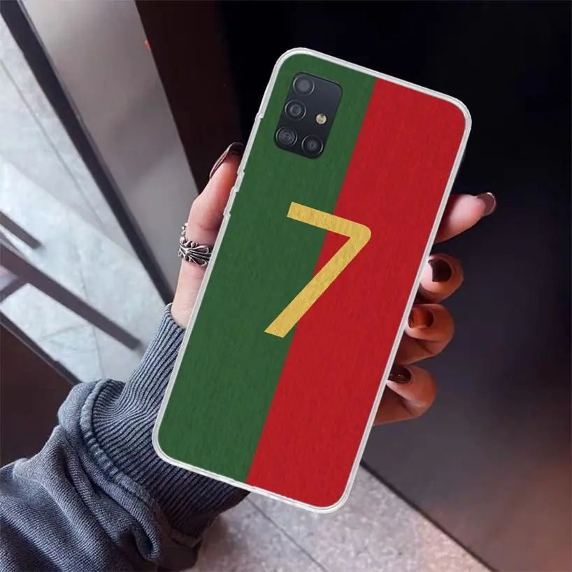 FootBall SuperStar numero C 7 10 custodia per telefono per Samsung Galaxy A51 A50S A41 A40 A31 A30S A21S A20S A10S A20E A71 A70 A6 A7 A8 A9