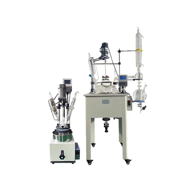 Laboratory high temperature vacuum distillation purification stirred reactor