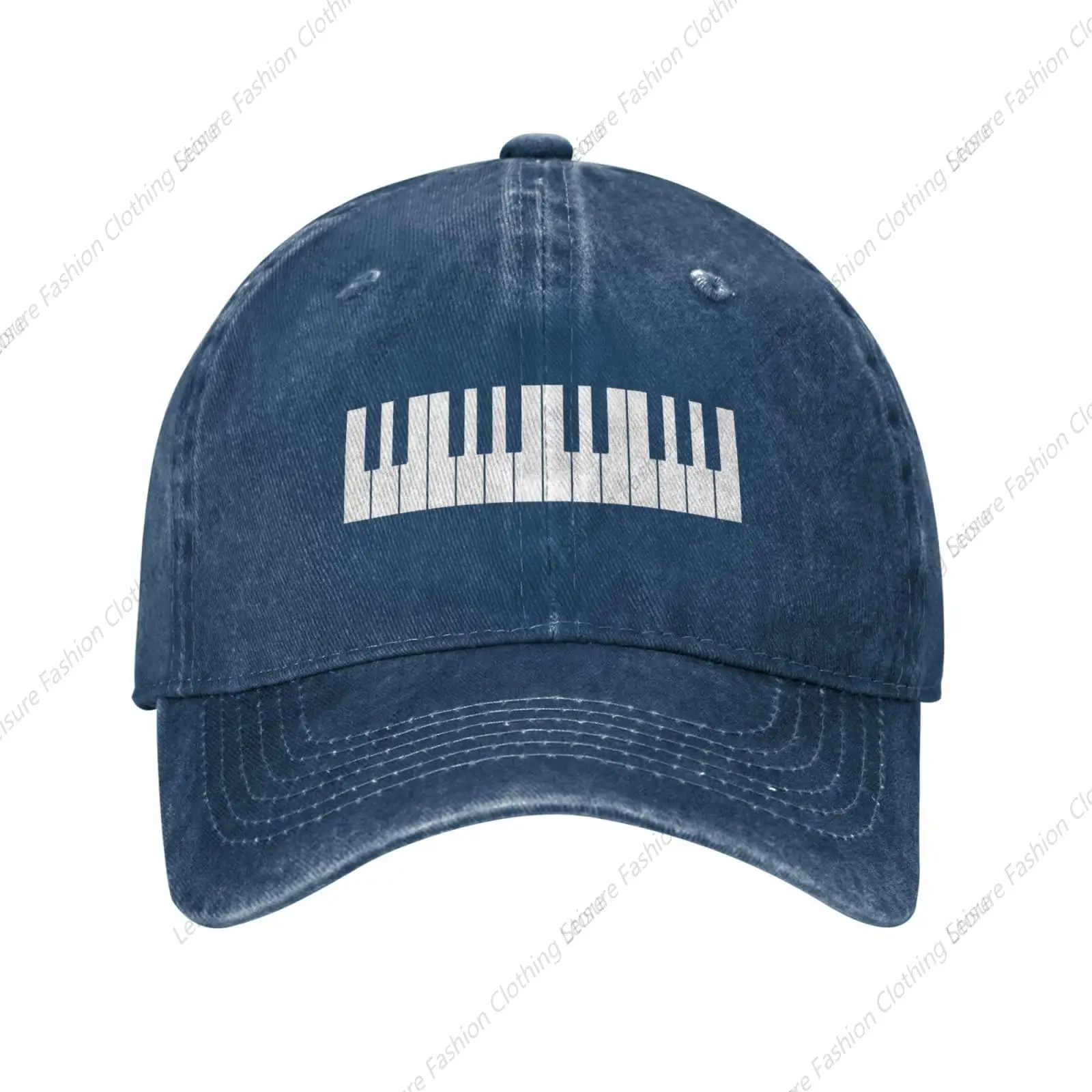 

Unisex Cowboy Baseball Hat Piano Keys Adjustable Trucker Cap Baseball Caps