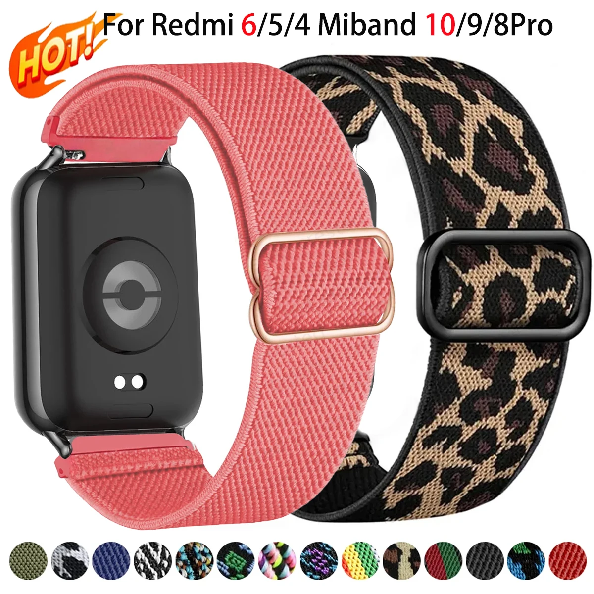 �y�Z�[�����zXiaomi Mi Band 10Pro 9/8Pro�pHOT�i�C�����X�g���b�v�A�X�|�[�c�p�L�k�������u���X���b�g�ARedmi Watch 6 5 4�p���X�g�o���h/�R���A