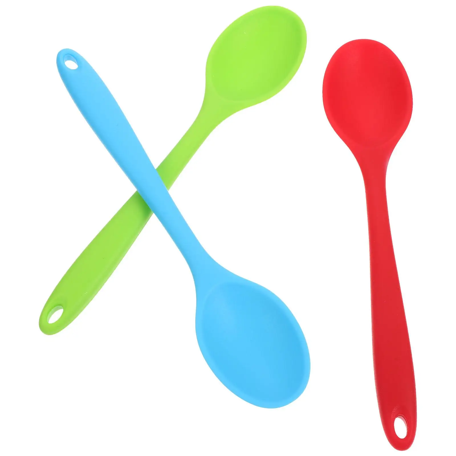 

3 Pcs Silicone Spoon Japanese Style Safe Kitchen Utensils Lightweight Cooking Tool Family Essential