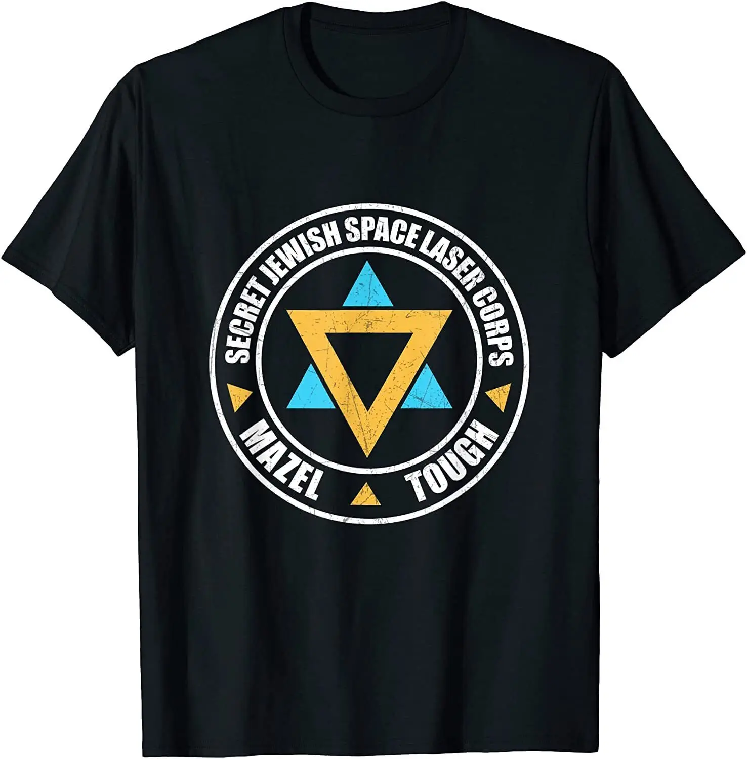 NEW Secret Jewish Space Laser Corps Mazel Tov Funny Prank T-Shirt