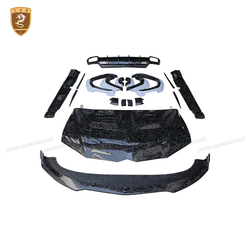 Forged Carbon Fiber Bodykit for Lamborgini Urus 2018-2022 1016 Style Hood Front Lip Wheel Arch Side Skirt Roof Wing Rear Diffuse