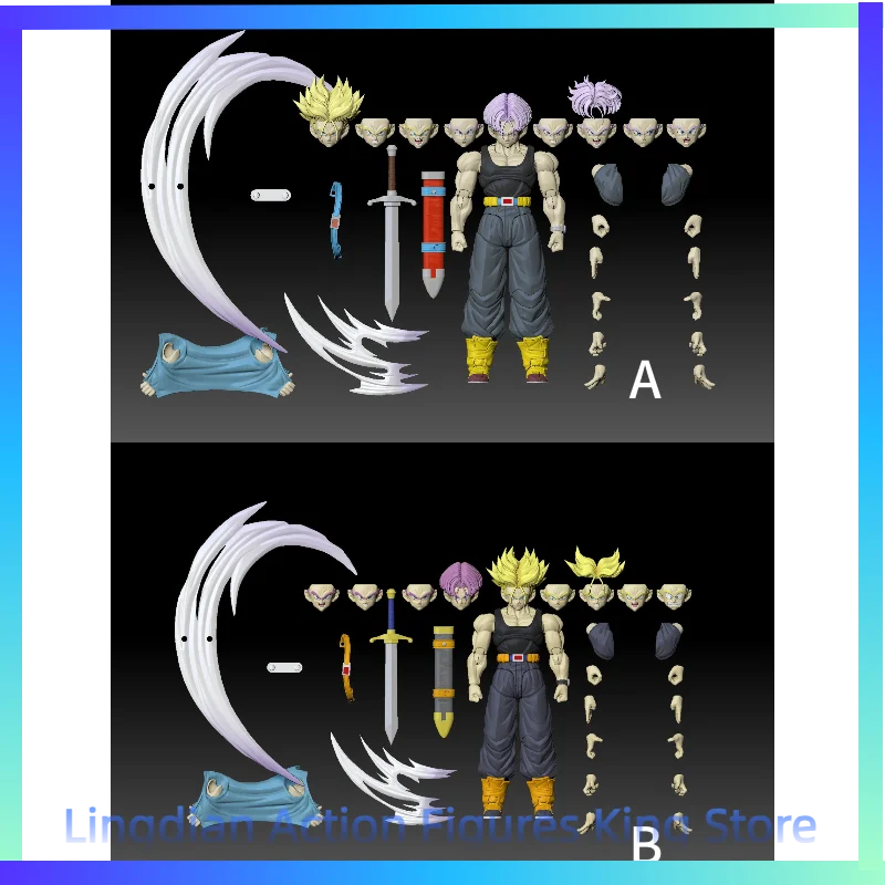 

В наличии: Переиздание фигурки Dragon Ball Tang Sen Mou Trunks SHF, подвижная модель персонажа 05AB, коллекционная игрушка, подарок