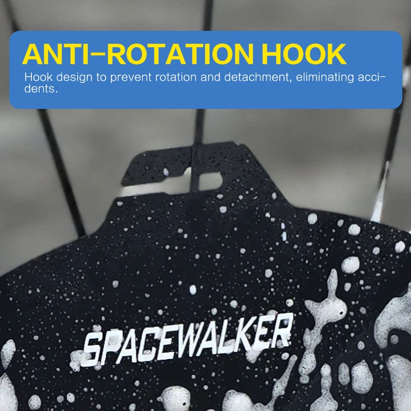 لوحة مضادة للحشف على قرص الدراجة - واقي متين مضاد للرذاذ من مادة PVC مع خطاف مضاد للدوران، واقي وسادة فرامل عالي التصميم لـ Mou #5