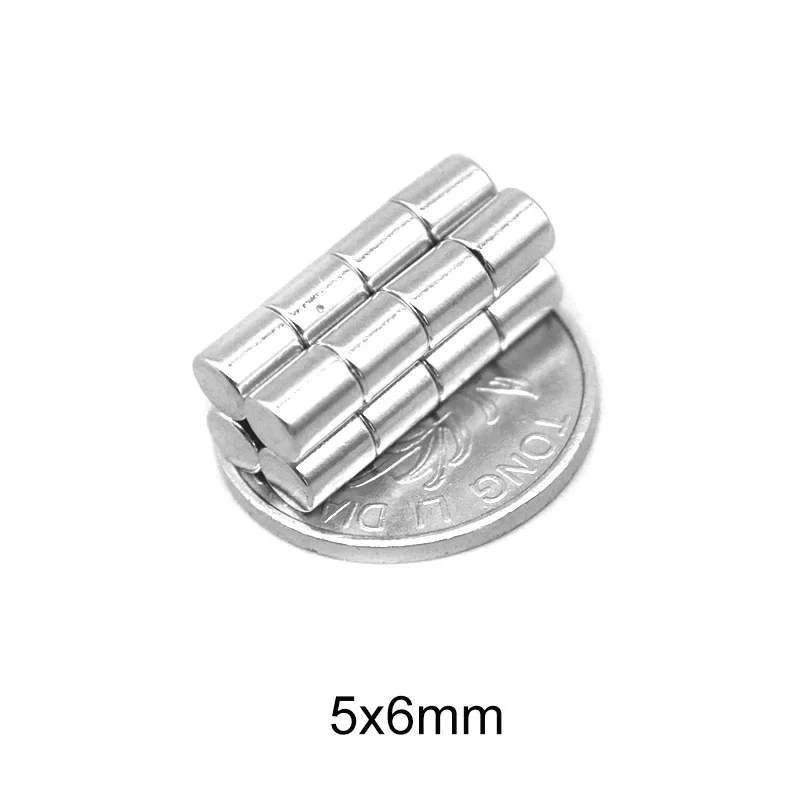 5x6 Strong Round Magnets 5mm x 6mm Powerful Strong Magnets 5x6mm Small Permanent Neodymium Magnet 5*6