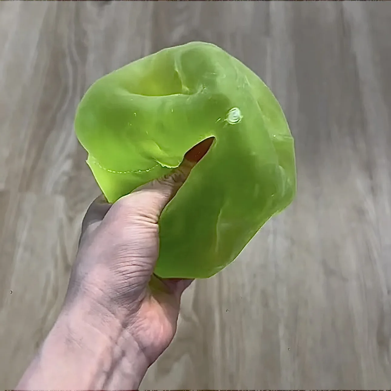 Simulated Green Ice Cube Handmade Squishy Toy, Sensory Soft Squeeze Fidget, Anxiety Relief Desk Accent for Adults Small Gift - view 6