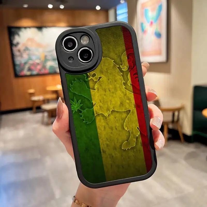 Bob Marley Lion Rasta Lion Phone Case For IPhone 14 13 12 11 Pro Max Mini Xs X Xr 7 8 Plus SE2020 Silicone Soft Leather Cover