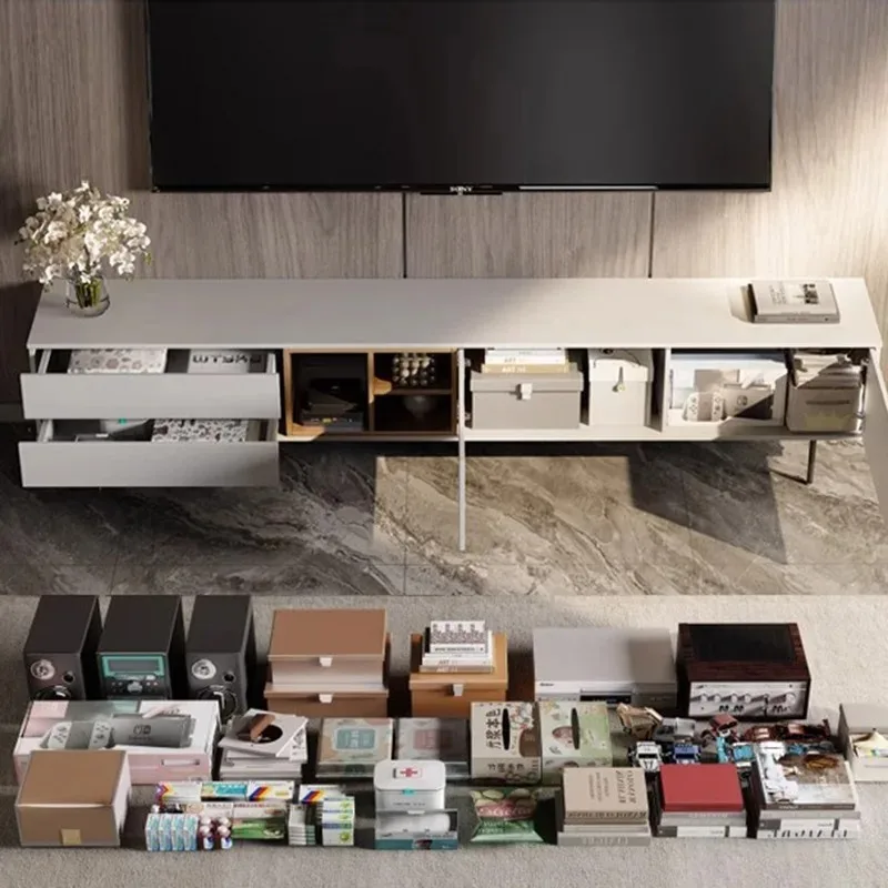 Rectangle Minimalist Tv Stands Cabinets Living Room Modern Center Luxury Wood Storage Tv Table Universal Archivadores Home Decor