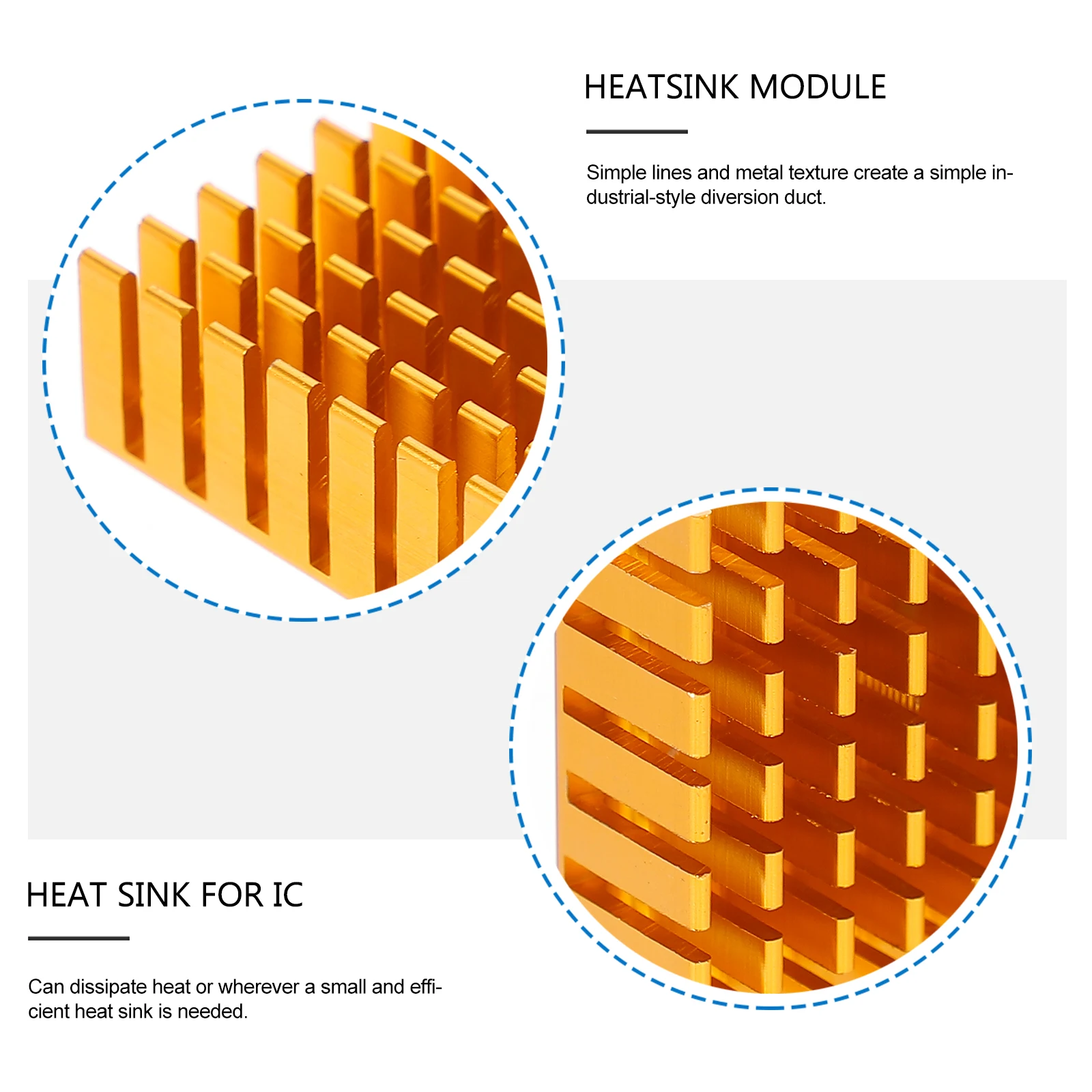 

10 Pcs Heat Sink Radiator for CPU Semiconductor Sinks Electronic Gpu