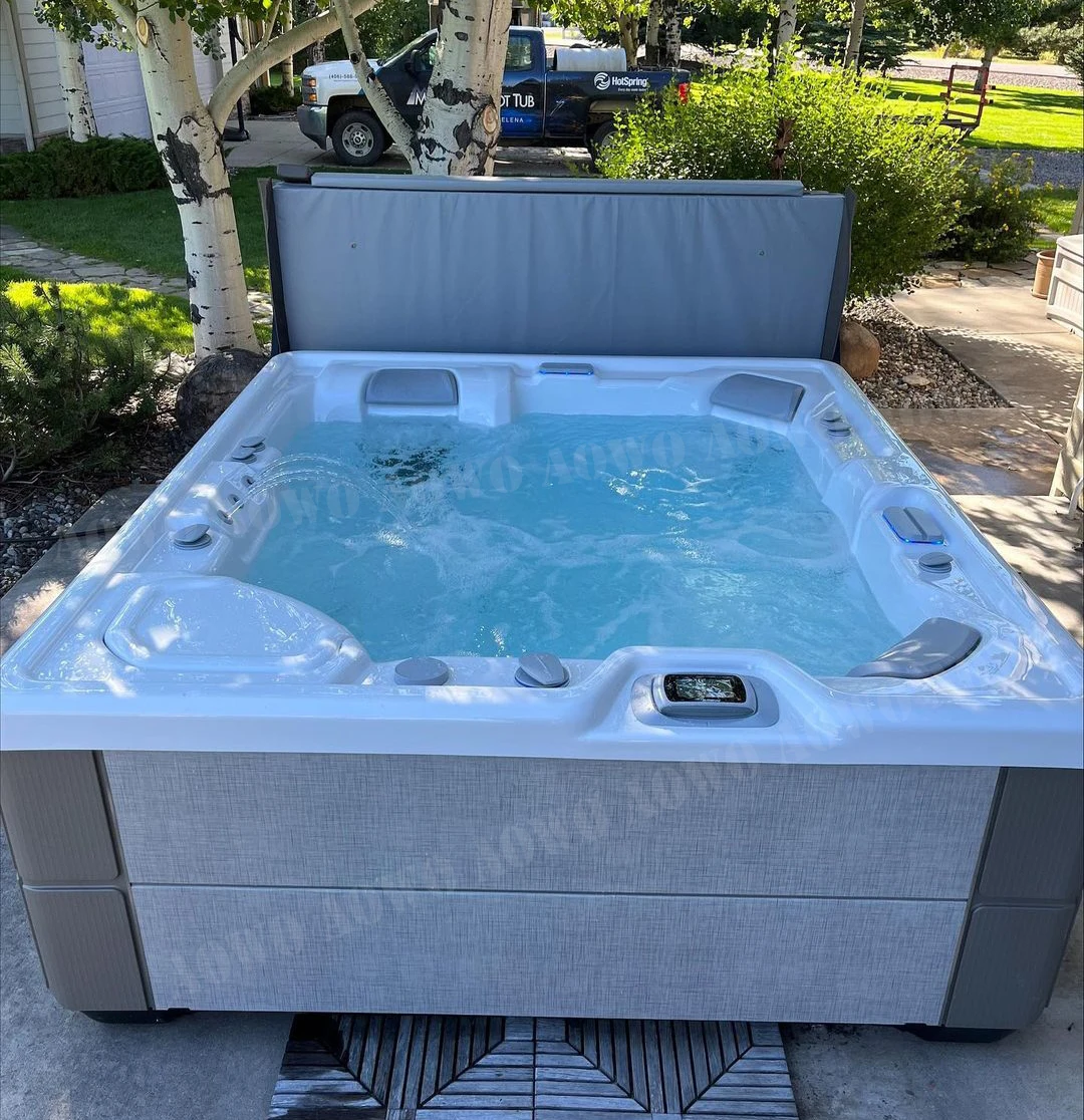 Hot Tube Outdoor Spa Bathtubs SAA WM Acrylic Hot Tub for Sale Cheap Outdoor Spa Jacuzzis 5 Person Plug and Play Balboa Control