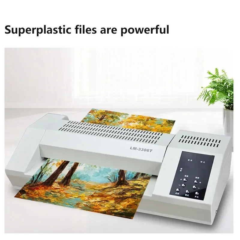 New Upgrade Photo Laminating Machine 6Rubber Rollers A3 Commercial Large Plastic Sealing Machine LM-3306T High-speed Plastic Mol