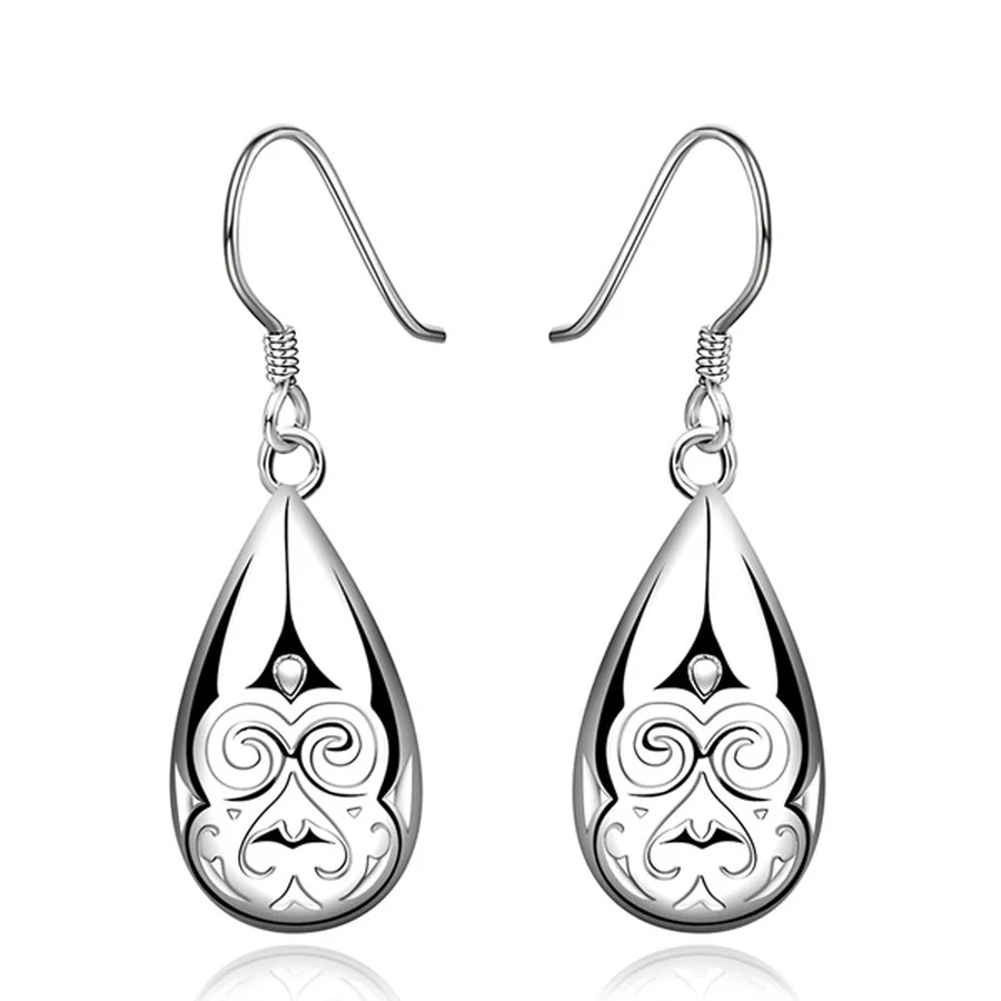 Boucles d'oreilles fines en argent 925 pour femmes, jolies boucles d'oreilles, cadeau de mariage, bijoux de fête à la mode de qualité supérieure, livraison gratuite
