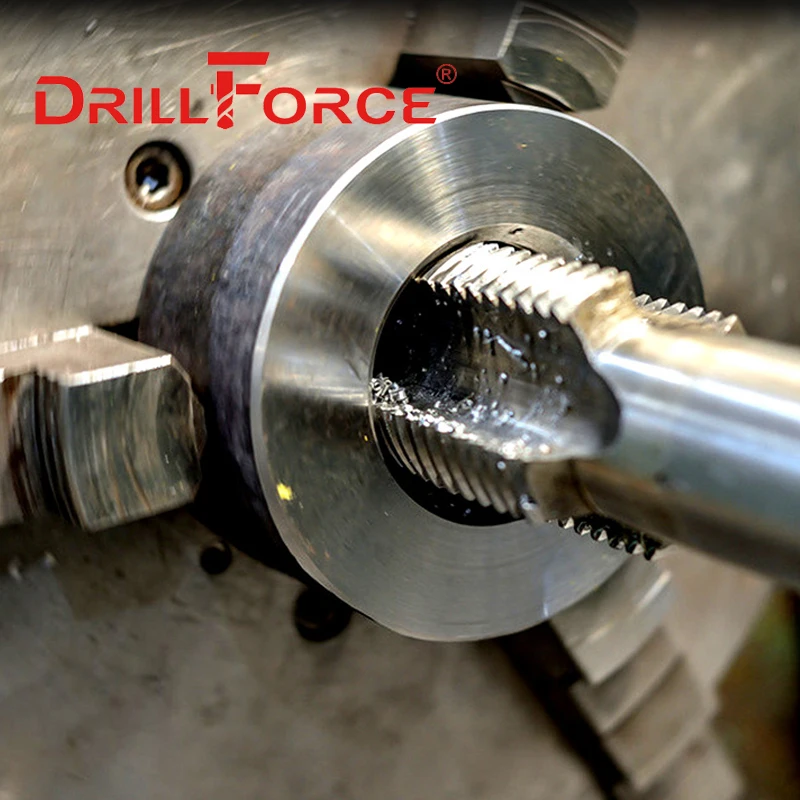 Drillforce UNC Screw Machine Thread Tap Drill Bits HSS Straight Spiral Flute 4-40 5-40 6-32 8-32 1/2-13 9/16-12 5/8-11 3/4-10