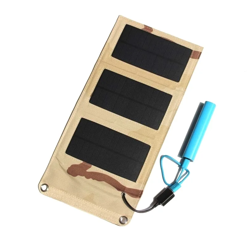 6 Вт 5 В 1100 мА водонепроницаемое портативное монокристаллическое складное зарядное устройство для солнечной панели для уличных мобильных телефонов кемпинга аварийное питание