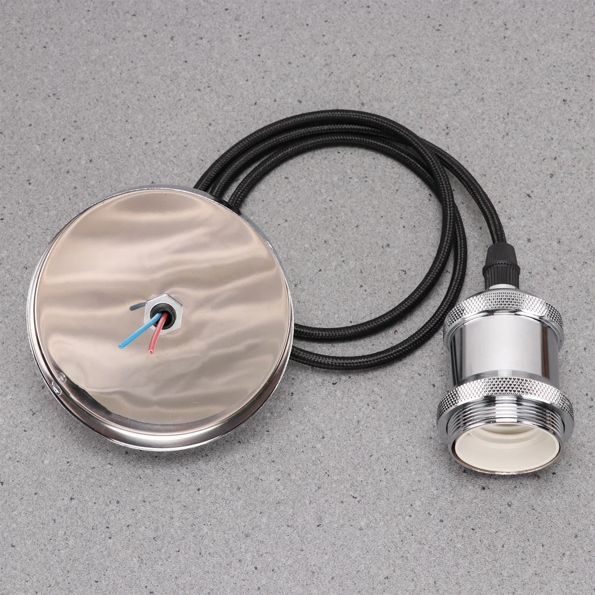 

Ретро цоколь лампы E27, винтажный хромированный держатель светильника, прочный домашний декор, практичный долговечный аксессуар для гостиной