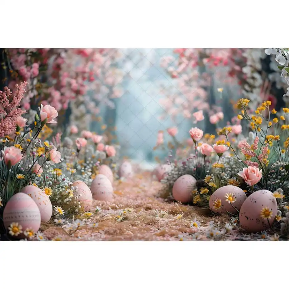 Spring Easter Egg Photography Background Arch Wreath Egg Background Wall Pie Banner Photography Gallery Studio Supplies