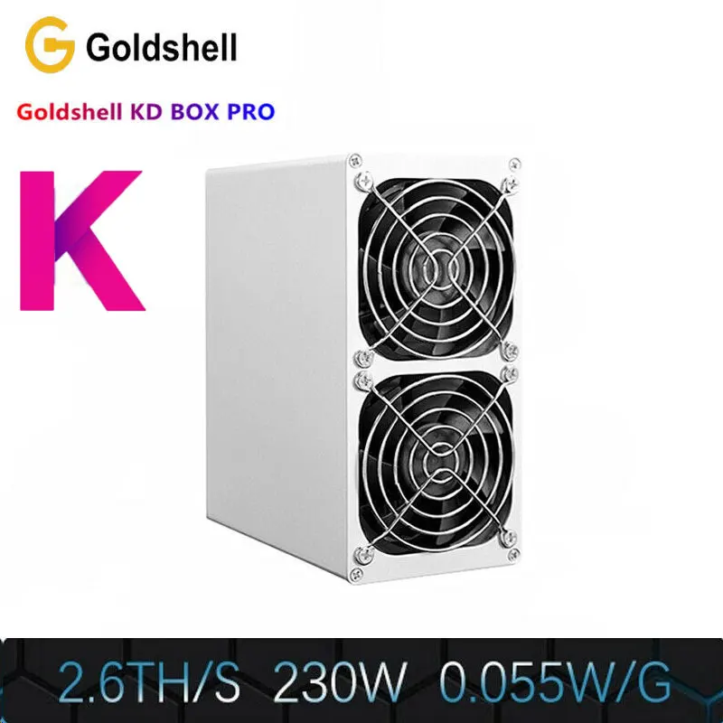 

New Release Goldshell KD BOX Pro 2.6T Hashrate KDA Better and More Economical than Asic Helium Bitcoin Miner KDA Miner