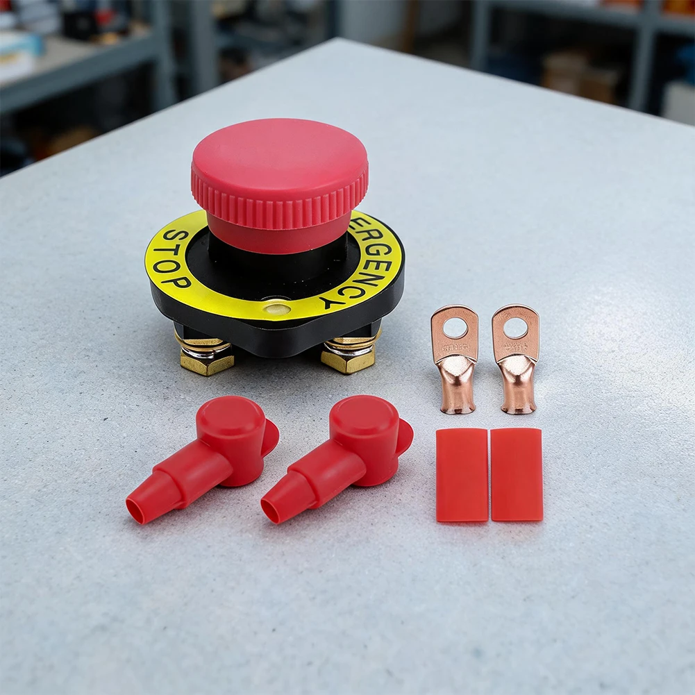 12V 24V 300A For Battery Disconnect Switch with Solid ABS Enclosure and High-Performance Copper Terminals for Vehicles