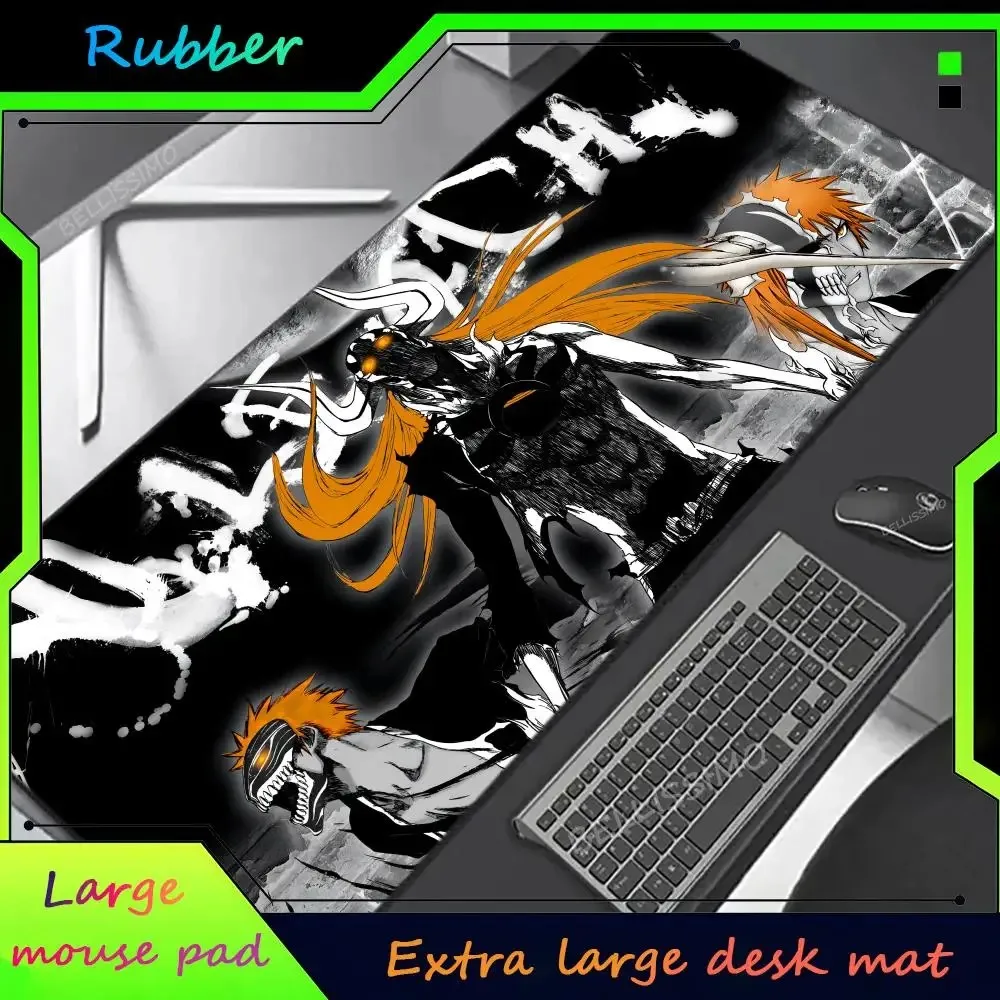 Bleach Kurosaki Ichigo Mouse Pad PC Gamer Laptop Carpet Desk Mat Anime Large Game Accessories Laptop XL Gaming Keyboard Mousepad