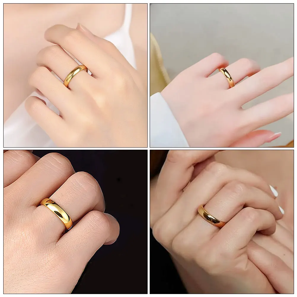 

Finger Metal Ring Jewelry Decoration For Women Teen Minimalist Stylish Dainty Lightweight Stackable Hollow Ring Set