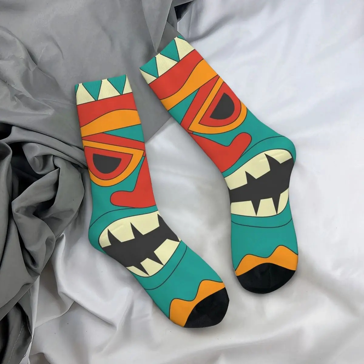 

All Seasons Crew Stockings Cartoon Tribal Totem Socks Harajuku Long Socks Accessories for Men Women Gifts