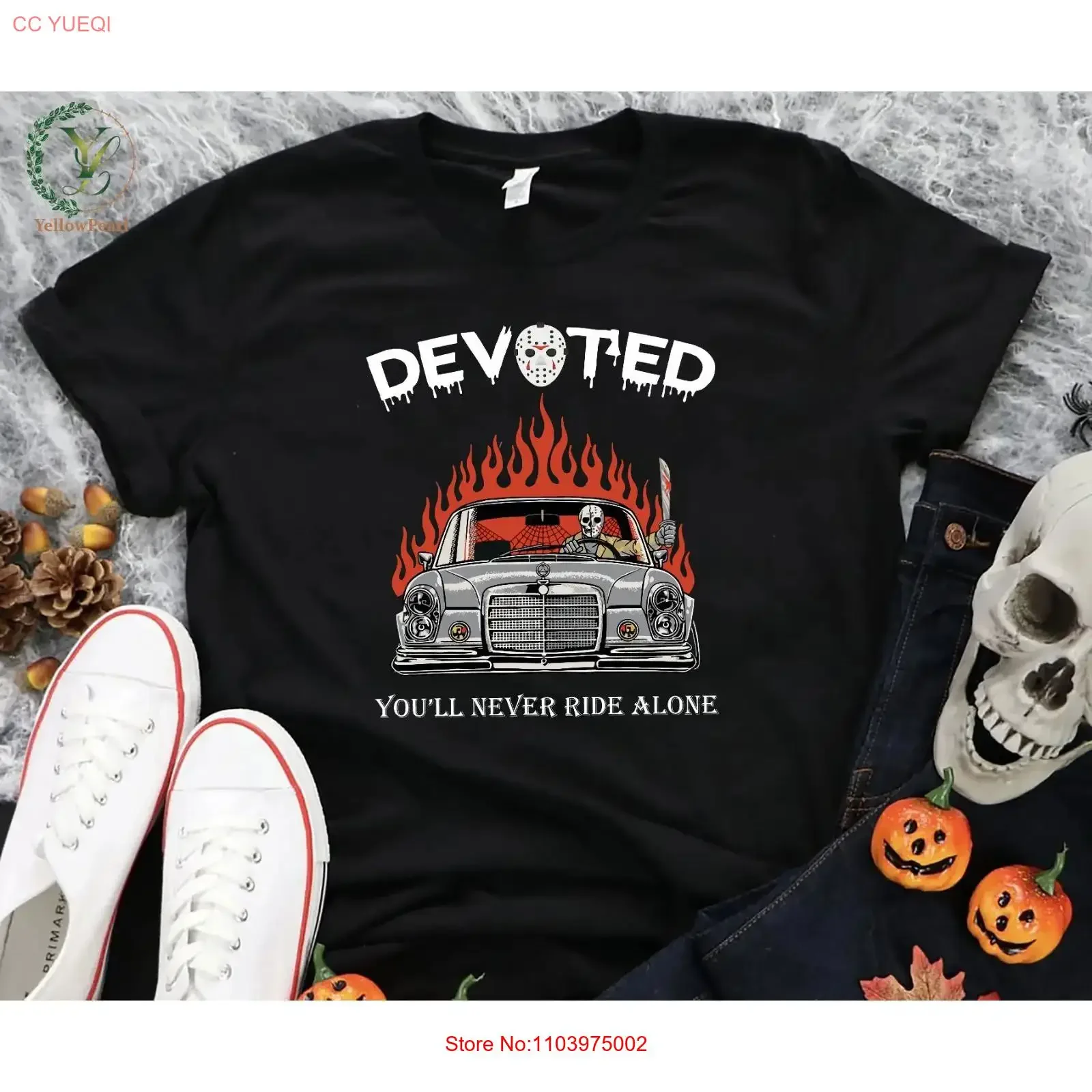 T-shirt unisexe pour fête d'Halloween, saison effrayante, motif « Treat or Trick », vintage délavé, légèrement doux, graphique extensible