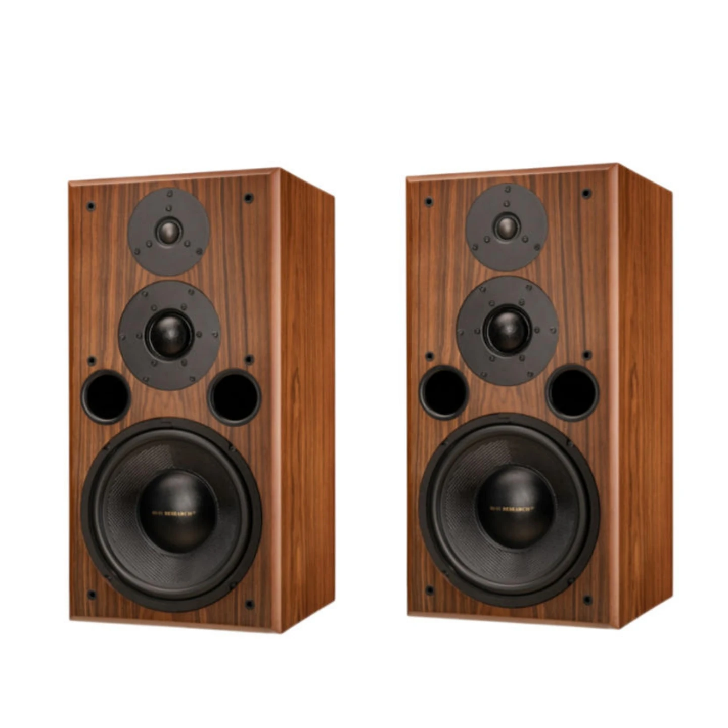 AJ-1002 10-Inch 3-Way Hi-Fi Bookshelf Speakers, 100-300W Power Handling, 89dB Sensitivity, 5Ω Impedance, 40Hz-20kHz