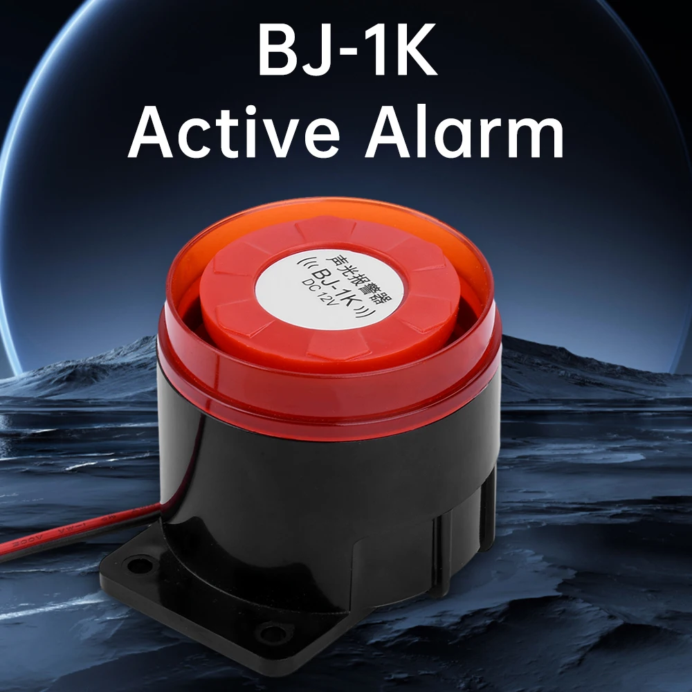 Buzzer With Light Without Light BJ-1K 12 24V 220V High Decibel Sound And Light Alarm Dual Audio Frequency Active Sounder Horn