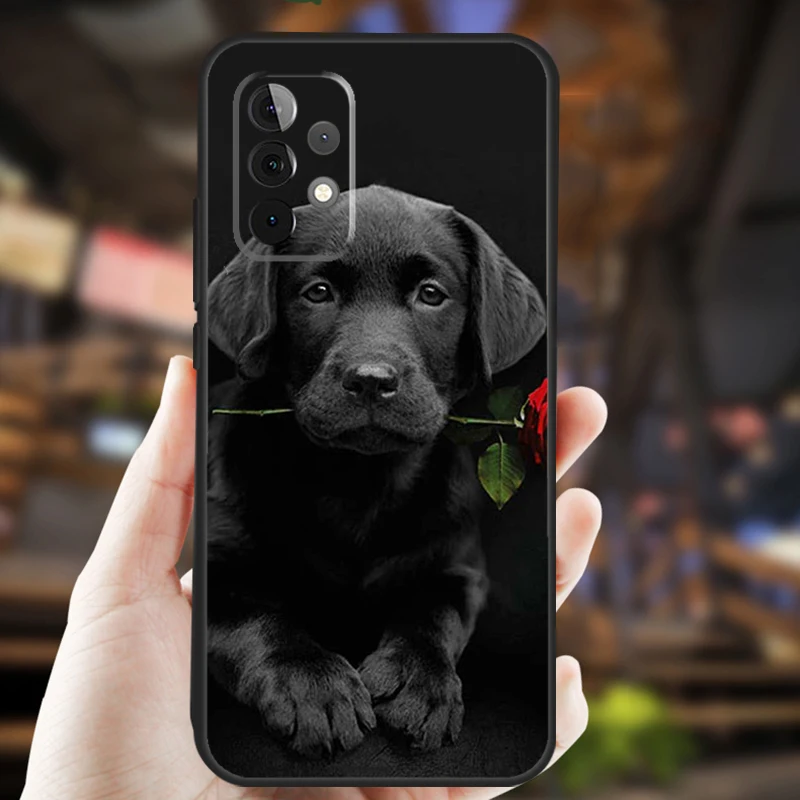 Capa de cachorro Labrador para Samsung Galaxy A13 A23 A33 A53 A73 A14 A34 A54 A12 A22 A32 A52 A72 A51 A71 Capa