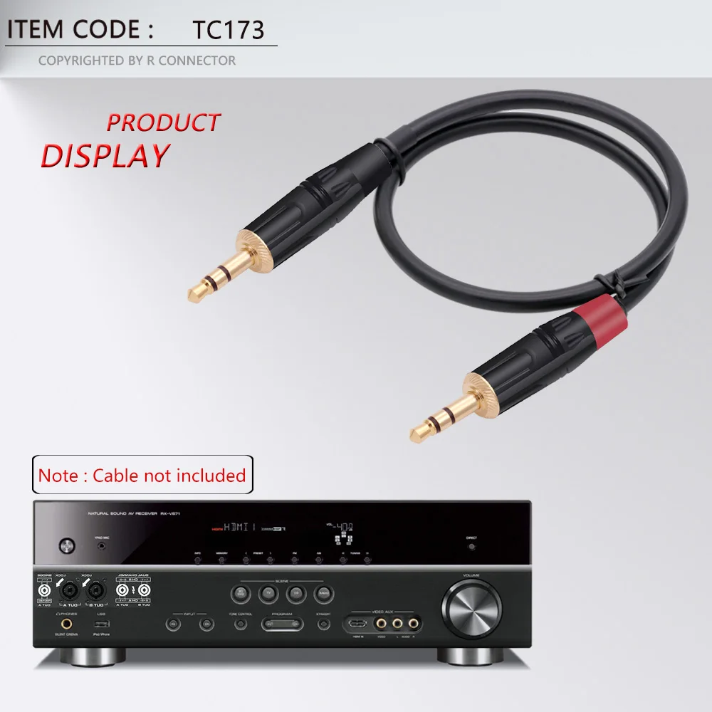 10PCS 3.5MM 3 Poles Stereo Male Plug Gold Plated Soldering 3 Pins 3.5MM Stereo Plug DIY Headphone Jack Wire Connector