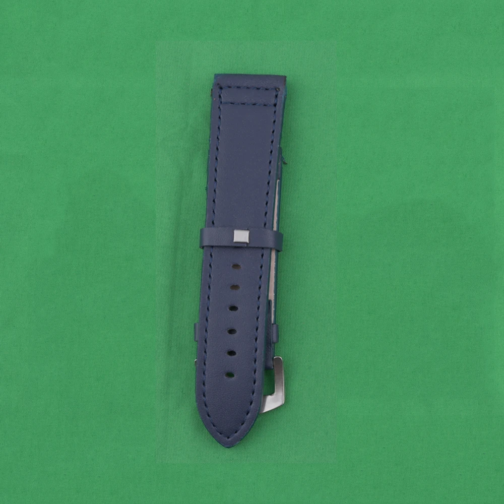 Cheap watch band handling of watch straps 20mm/22mm/24mm coffee black blue PU watch band man watch band wholesale