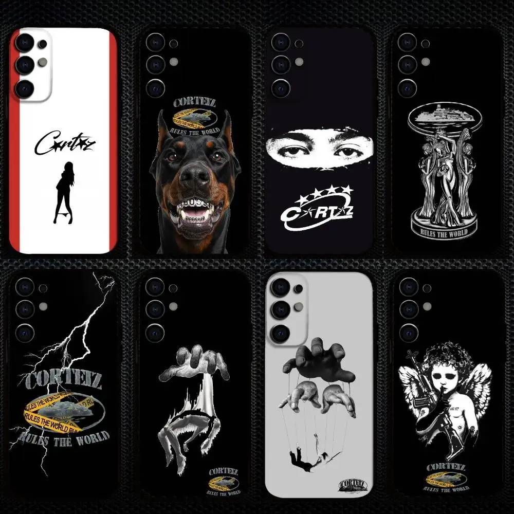 

Fashion C-Corteiz-S Wallpaper Phone Case For Samsung S25,S24,S23,S22,S21,S20,Plus,Fe,Lite,Others Soft Black Cover