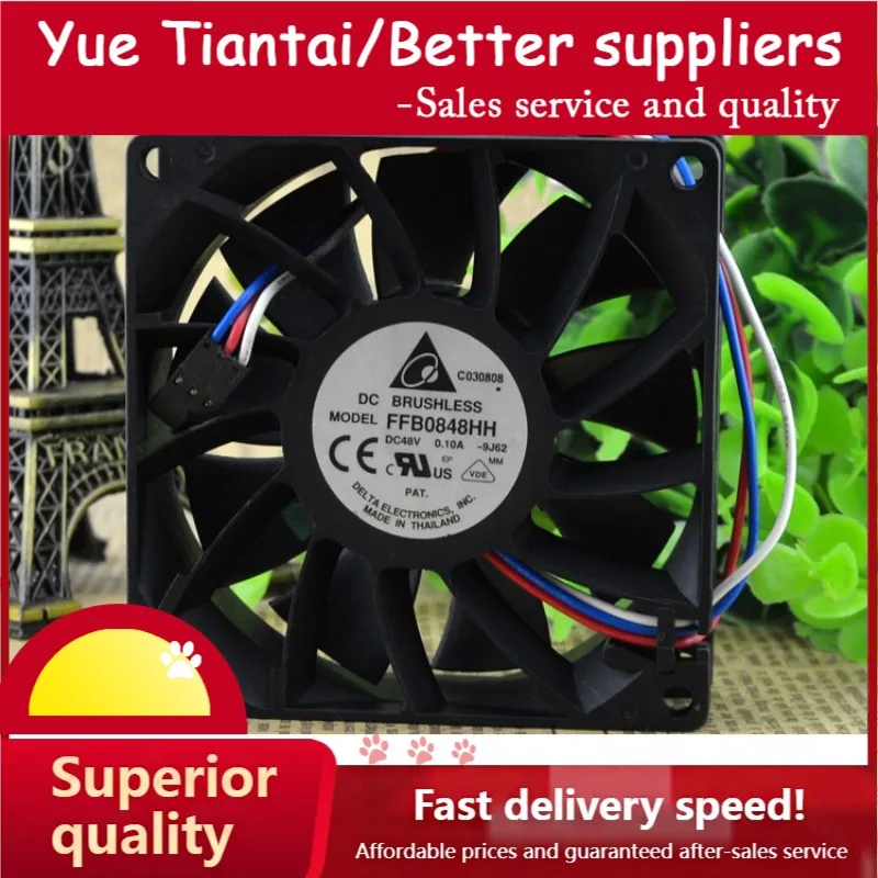 ytt-genuino-ffb0848hh-8025-48v-010a-8cm-cm-ventilador-de-resfriamento-de-servidor