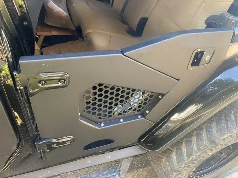 JP-TD104F Custom 2018+Hot Sale 4x4 Auto Tuning Accessories 2/4 Steel Black Powder-Coated Half Door For Wrangler JL