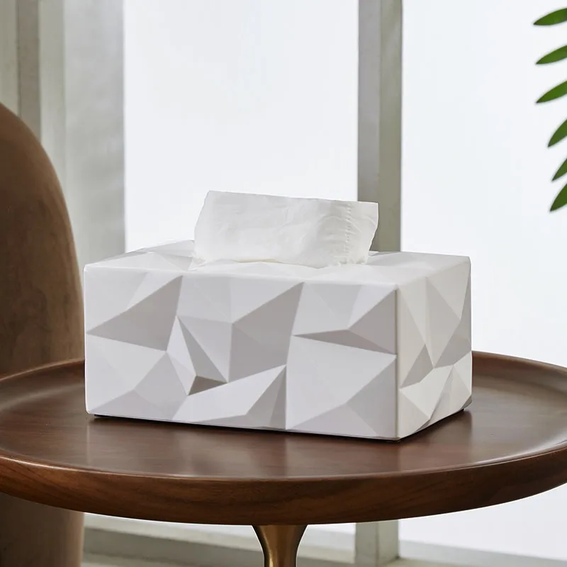 

Diamond Shaped Tissue Box, Desktop Geometric Napkin Box, Detachable Tissue Box, Tissue Storage Container, Household Items