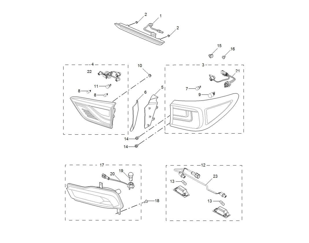 

STLFSAIC MG Original Genuine Quality Taillight Assembly Spare Parts All Range for MG Cars All Models