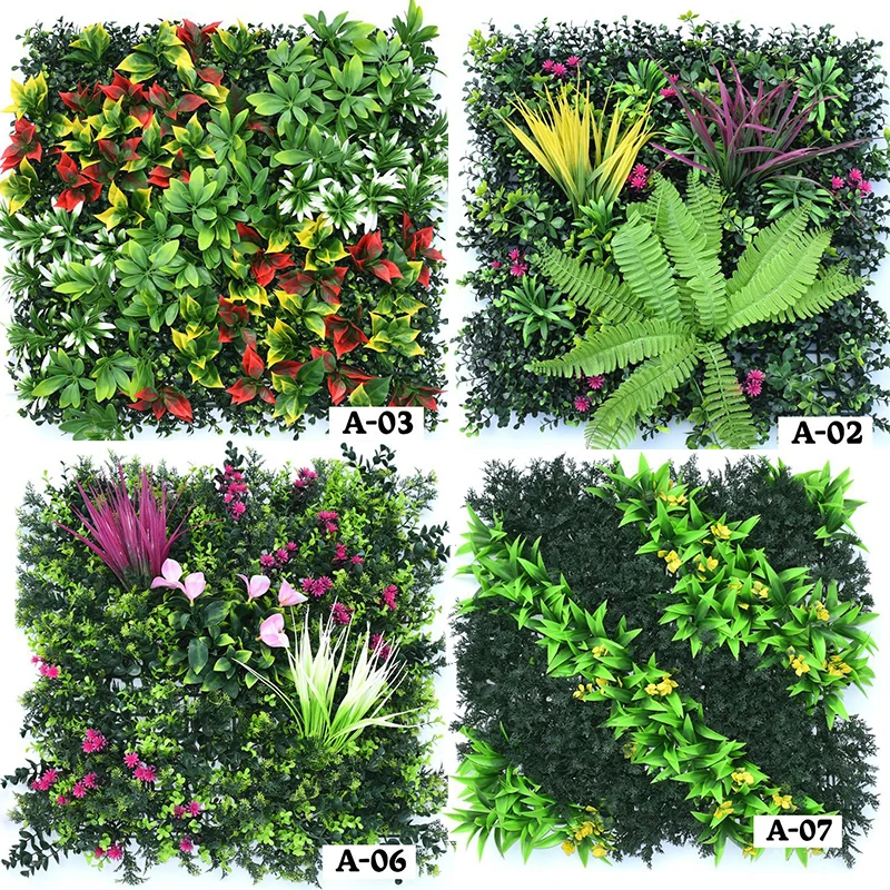 50x50CM Artificial Plant Wall Decoration Simulation Chlorophytum Comosum Grass Decoration Garden Fence Wedding Hotel Decoration